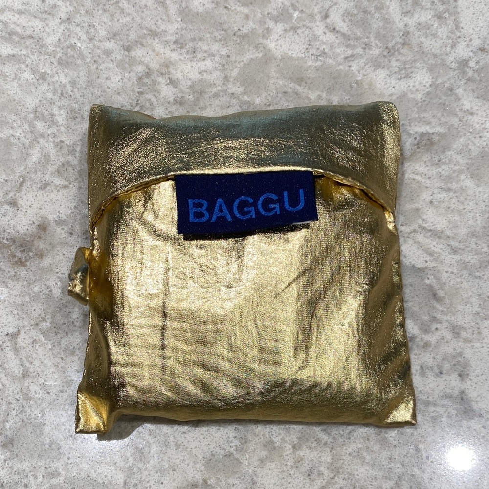 BAGGU Japan Exclusive Metallic Gold Baggu